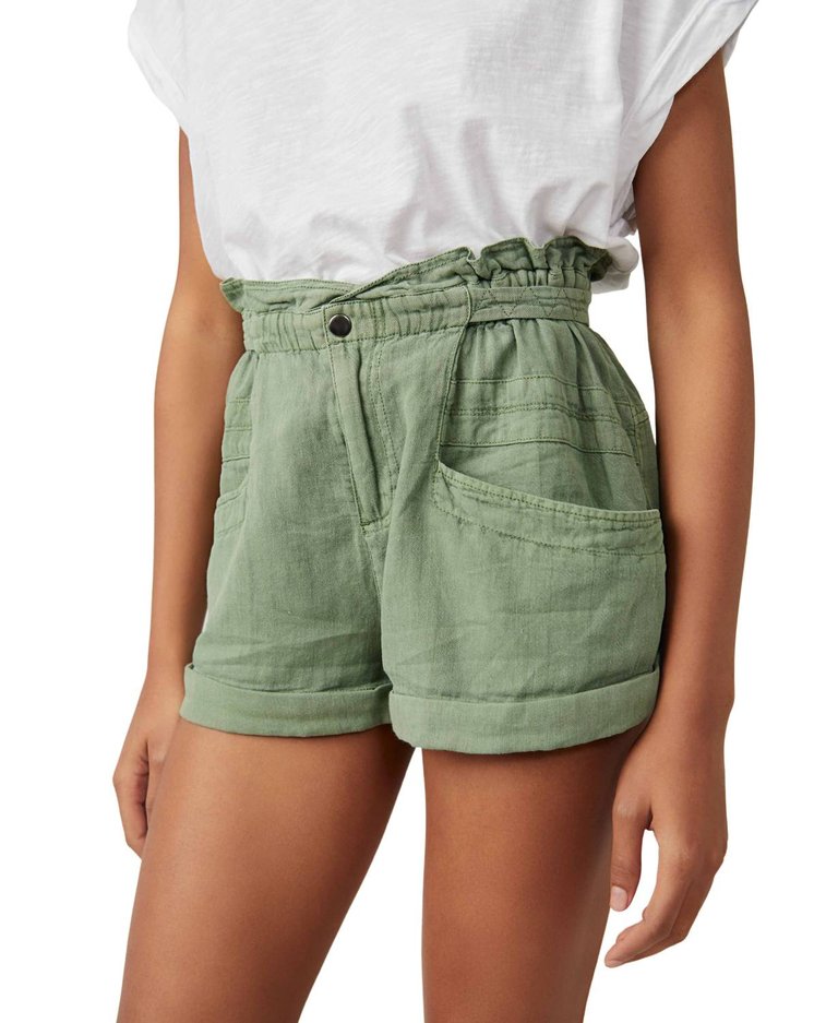 Topanga Cuff Short - Oil Green