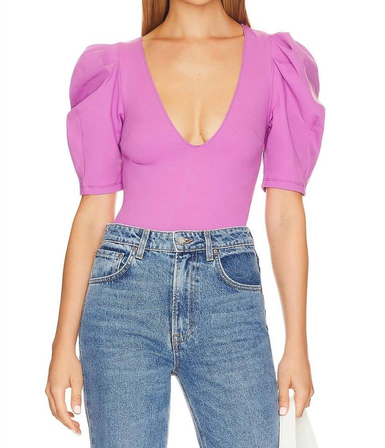 Va Va Voop Bodysuit In Wildberry - Wildberry