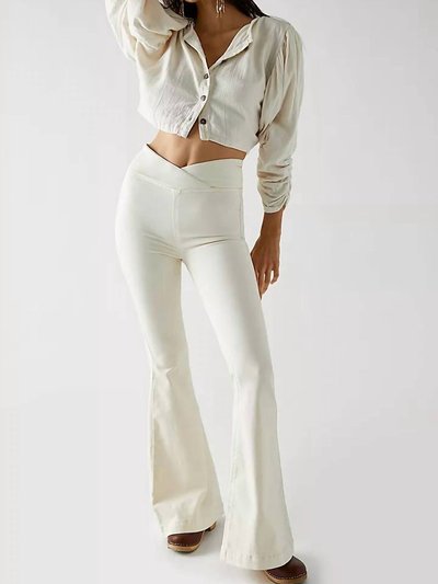 Free People Venice Beach Flare Jean In Worn White product