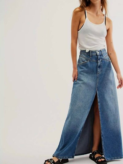 Free People We The Free Come As You Are Denim Maxi Skirt product