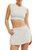 Women's Hot Shot Skort Set In White - White