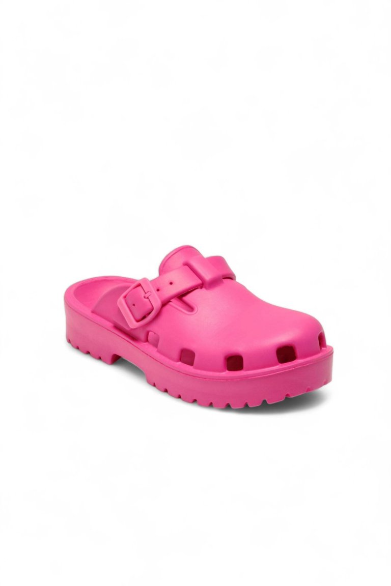 Women's Karlie Buckle Clog In Watermelon