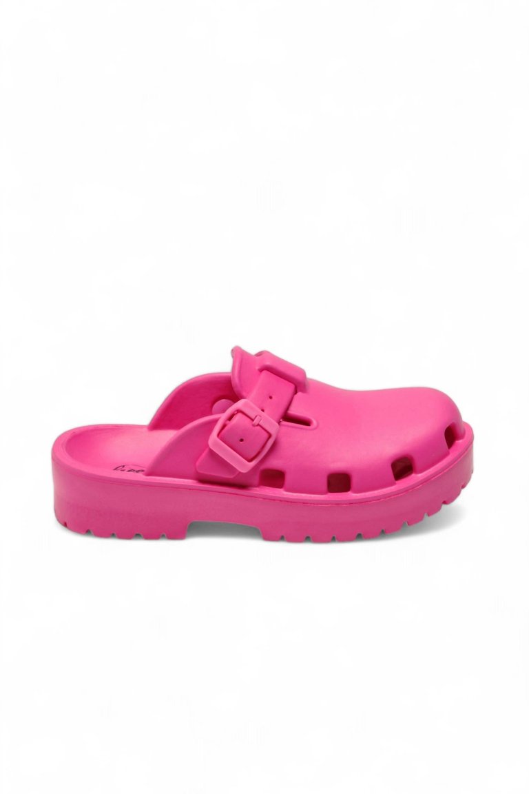 Women's Karlie Buckle Clog In Watermelon - Watermelon