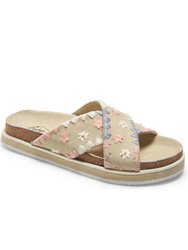 Women's Wildflowers Crossband Sandal - Washed Natural
