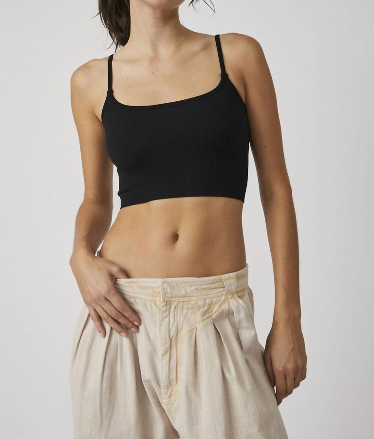 Xyz Recycled Brami Top In Black - Black