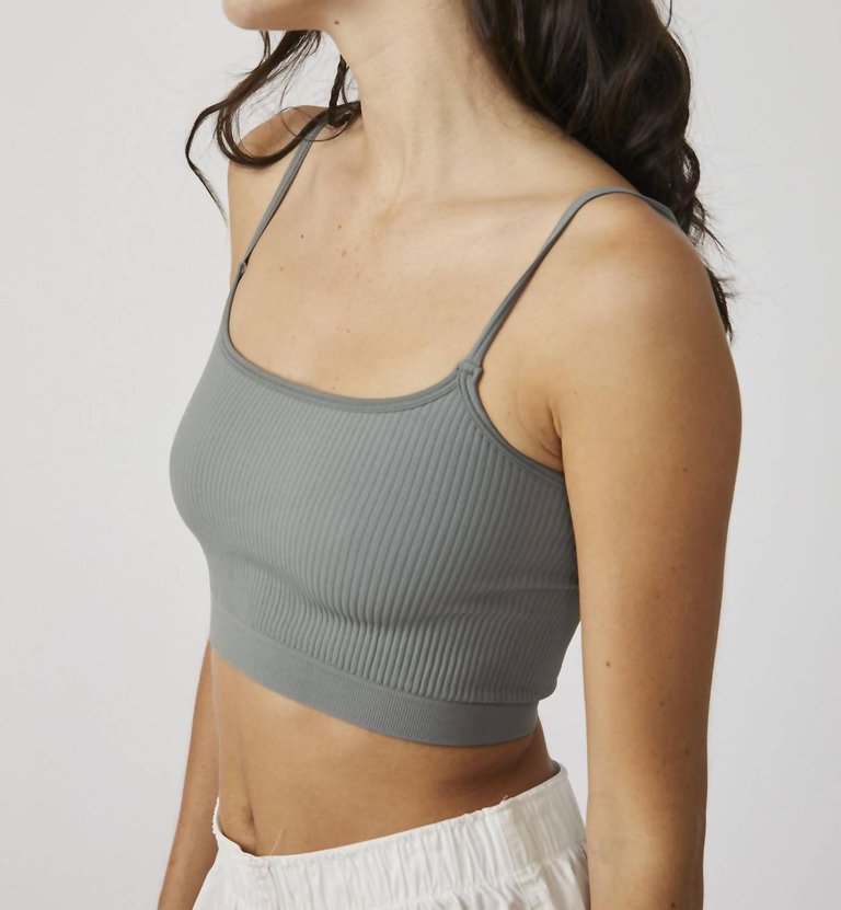 Xyz Recycled Brami Top In Grey