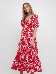 Floral Print Maxi Dress