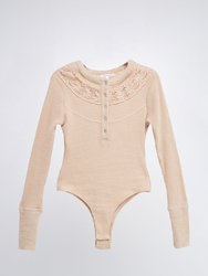 Lace Inserted Bodysuit