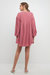 Laced Blouson Sleeve Shift Dress