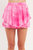 Paisely Eyelet Ruffle Skort with Tie-dye Effect