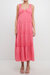 Ruched Layered Sweetheart Maxi Dress