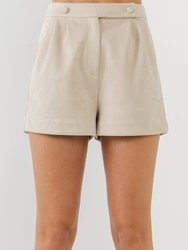 Suede Shorts