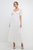Sweetheart Tiered Short Sleeve Floral Maxi Dress - White