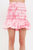 Tie - Dye Smocking Detail Mini Skirt
