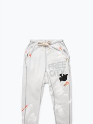 Unisex Pocket/Paint 100% Dip Sweatpant In Whiteout - Whiteout