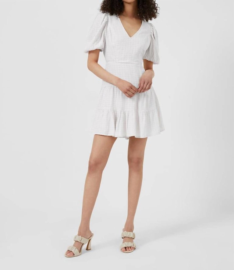 Birch Gingham Tiered Dress - Summer White
