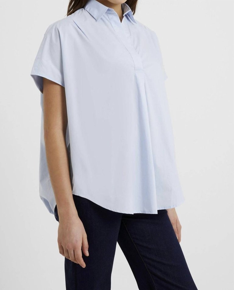 Cele Rhodes Popover Shirt In Sky Blue