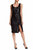Cosmic Sparkle Sequin Sheath Sleeveless Cocktail Dress - Black