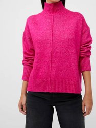 Kessy Recycled Turtleneck Sweater - Hot Magenta