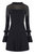 Lindsey Mesh Frill Dress - Black