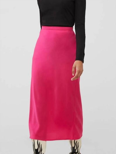 French Connection Satin Slip Skirt In Fuchsia product