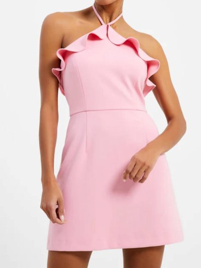 French Connection Whisper Ruffle Halter Neck Dress product