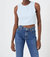 Whisper Sleeveless Crop Top In Light Dream Blue