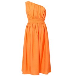 Women's Faron Midi One Shoulder Dress - Orange