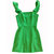 Women's Whisper Ruffle Strap Mini Dress, Poise Green - Green