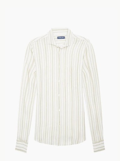 frescobal_carioca Emilio Long Sleeve Linen Stripe Shirt product
