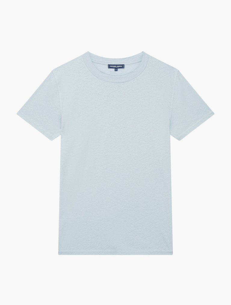 Lucio Linen Blend T-Shirt - Seafoam