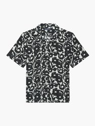 Roberto Perennial Linen Shirt - Black-White