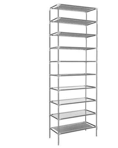 Fresh Fab Finds 10 Tiers Shoes Rack Shelves 27 Pairs Shoes Storage Organizer Stand product