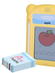 100 Words Talking Flash Cards 5.5" Toddler LCD Writing Tablet With 50 Double