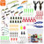 101Pcs Fishing Lures Kit Soft Plastic Fishing Baits Set Spoon Fishing Gear Tackle - Multi