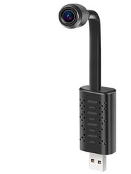 1080P HD Mini USB IP Camera Motion Detection Loop Recording WiFi Camcorder Audio Record Surveillance Cam APP Remote Control - Black