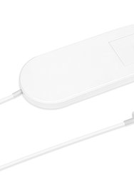 10W 2-in-1 Wireless Charger For Apple Watch 4/3/2/1 And iPhone X/XS/8, Qi Charging Pad - White