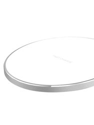 10W Qi Fast Wireless Charger Pads For Samsung Galaxy & iPhone XS/XR/Max - White