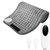 11.41" x 24.41" Electric Heating Pad For Back Abdomen Shoulder With 10 Adjustable Temperature Smart Timer Setting Therapy Pain Relief Pad - Gray