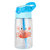16.2 oz Leak-Proof Kids Water Bottle With Straw Push Button Sport Water Bottle For Kids Crab Ship Jellyfish Rocket - Crab