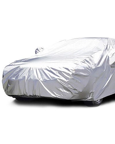 Fresh Fab Finds 189x69x47" Full Car Cover All Weather UV Protection Automotive Cover 170T Outdoor Universal Full Cover For Sedans Up To 185in - Silver product