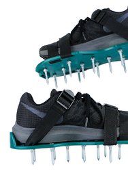 1Pair Lawn Aerator Shoes Grass Aerating Spike Sandal Heavy Duty Aerator Shoes With Adjustable Straps For Lawn Garden