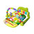 2 In 1 Baby Gym Play Mat Tummy Time Mat Musical Activity Center With 5 Rattle Toys 422 Melodies For 0-12 Months Old Space Dinosaur Unicorn - Green