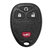 2 Keyless Entry Car Key Remote Key Fob Case Button Pad Replacement For OUC60270 - Black