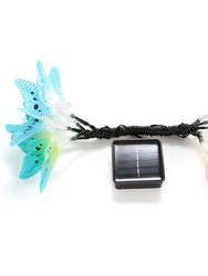 2 Pack Solar Powered String Lights 3.8m/12.48Ft 12 LEDs Butterfly Lights