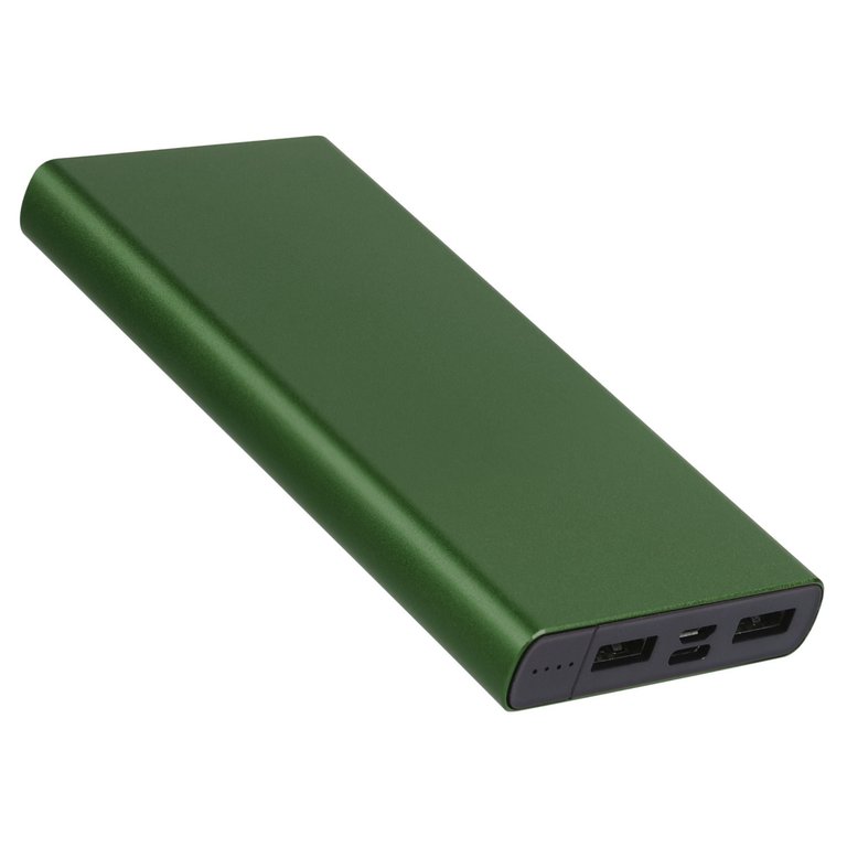 20,000mAh Power Bank Portable External Battery Charger Dual USB Type C Micro USB Input - Green