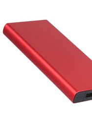 20,000mAh Power Bank Portable External Battery Charger Dual USB Type C Micro USB Input - Red