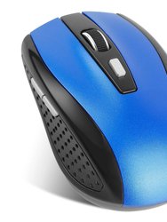 2.4G Wireless Gaming Mouse, 3 Adjustable DPI, 6 Buttons, for PC Laptop Macbook. Includes Receiver. - Blue