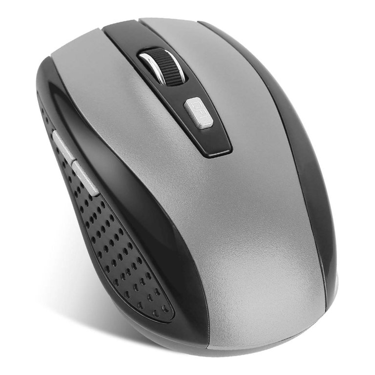 2.4G Wireless Gaming Mouse, 3 Adjustable DPI, 6 Buttons, For PC Laptop Macbook. Includes Receiver. - Gray