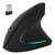 2.4G Wireless Vertical Mouse, 6-Button Ergonomic Optical Mice, 3 Adjustable DPI (800/1200/1600), for Laptop PC - Black